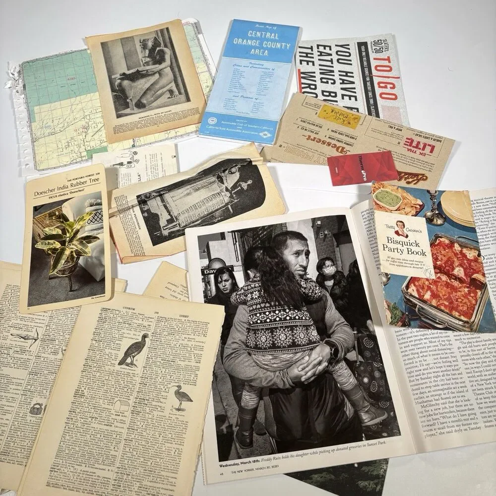 Junk Journal Supplies Vintage Ephemera Lot 4.5+ lb Paper Scrapbook Collage Craft